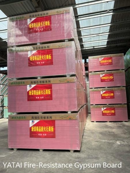 Non Combustible Gypsum Board Building Material For Fireproof Walls And Ceilings