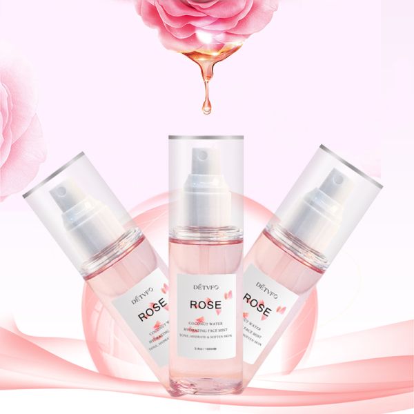 High Quality Organic Rose Water Facial Toner Moisturizing Spray Anti-Aging Private Label Face Care Skin Care Products Free