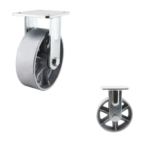 6x2 Inch Silver Wheel 280kg Load Capacity Heavy Duty Rigid Casters