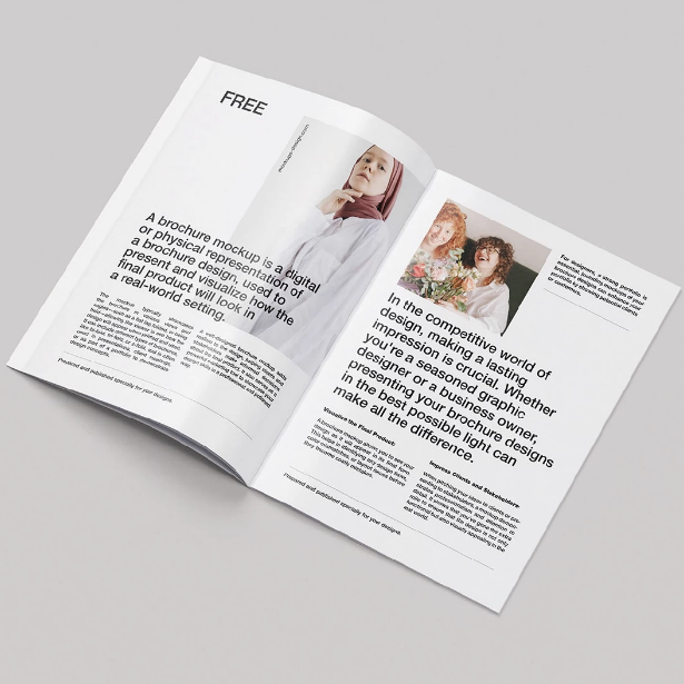 Saddle Stitched Paper Brochures With Coated Art Paper For Corporate Marketing