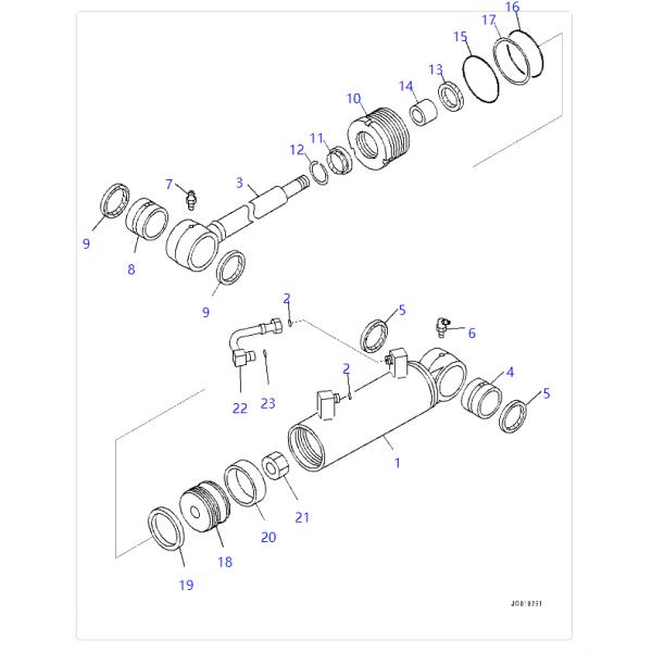707-76-50240 7077650240 Pièces de chargeuse à roues à bosse pour KOMATSU 538 542 WA200 WA350 WA380