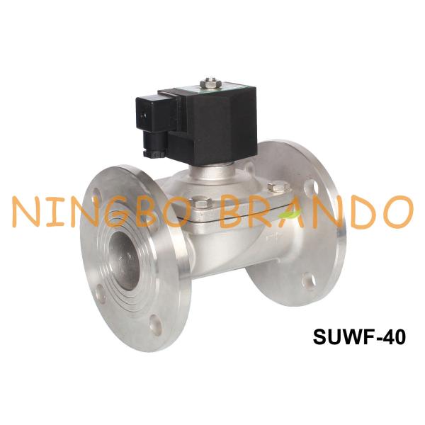 1.5'' Flanged Stainless Steel Solenoid Valve Water 24V 220V