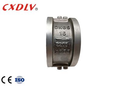 Stainless Steel PN16 Dual Check Valve Duplex Sea Water Double Discs Types