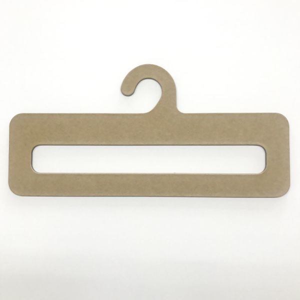 100% Recycled Custom Kraft Paper Fabric Sample Hanger FSC Certified Non Slip