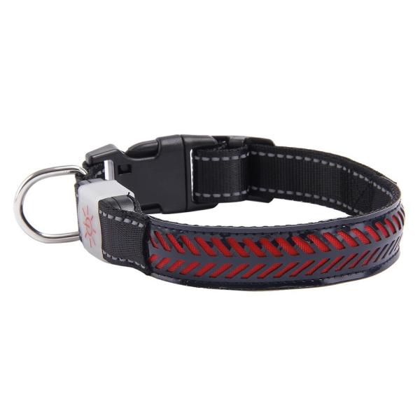 Safe LED Dog Collar USB Rechargeable , Waterproof Glow In The Dark Dog Collar