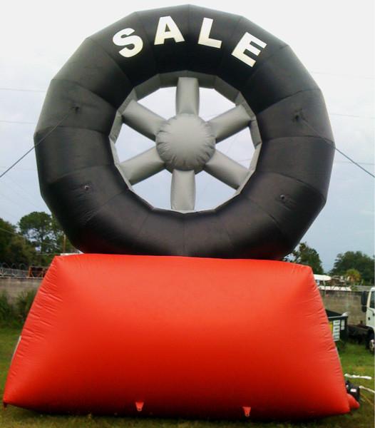 Inflatable advertising tire shop promotion model for sale