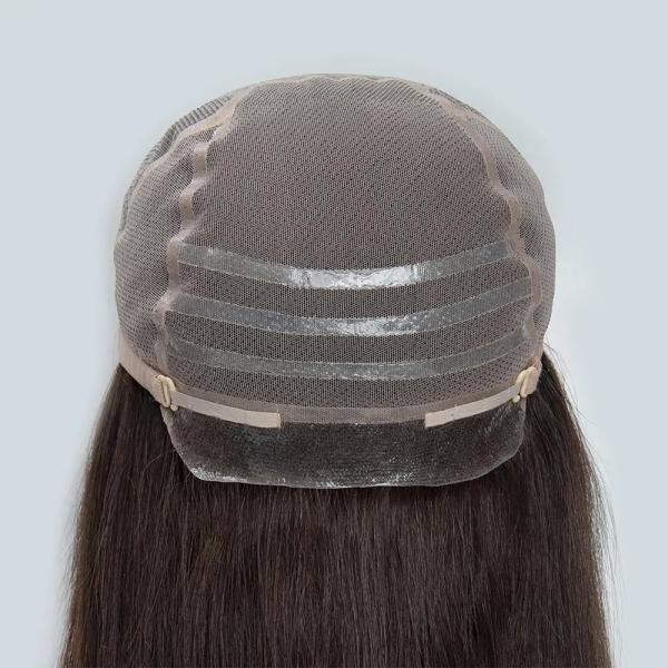 Perruques de dentelle médicale résistantes à la chaleur 10-16 pouces Perruques de cheveux médicales