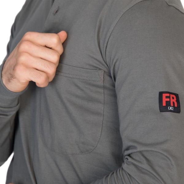 Mining Work FR Cotton T Shirt For Oil And Gas Industiral Workers NFPA70E