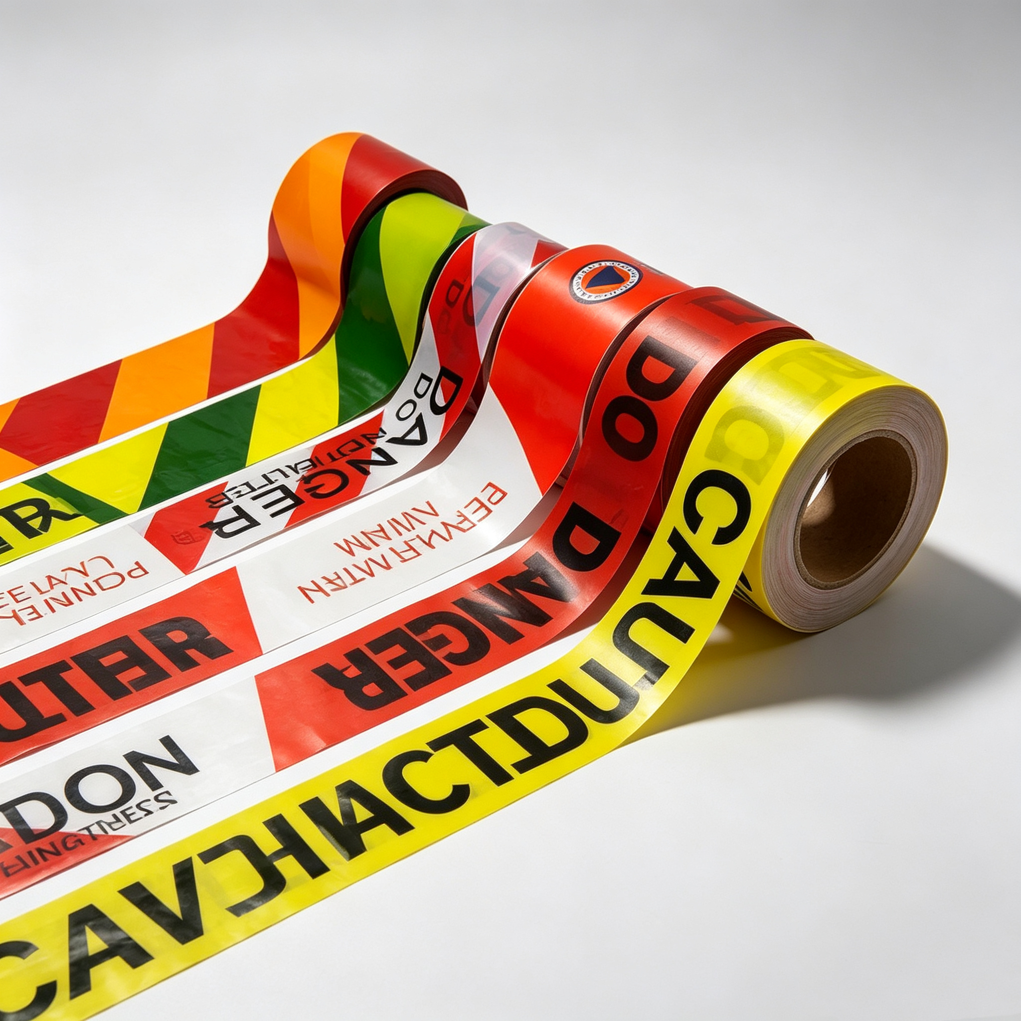 Customized Non Adhesive Waterproof Tear-Resistant PE Plastic Barrier Warning Tape
