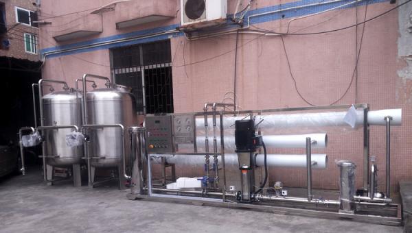 10TPH Double Pass Reverse Osmosis Water Purification Machine 300 PSI Pressure