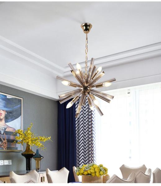 Modern Spuknit Chandelier Lighting Living Room Crystal Hanging Lights Decoration Light Fixture(WH-MI-459)