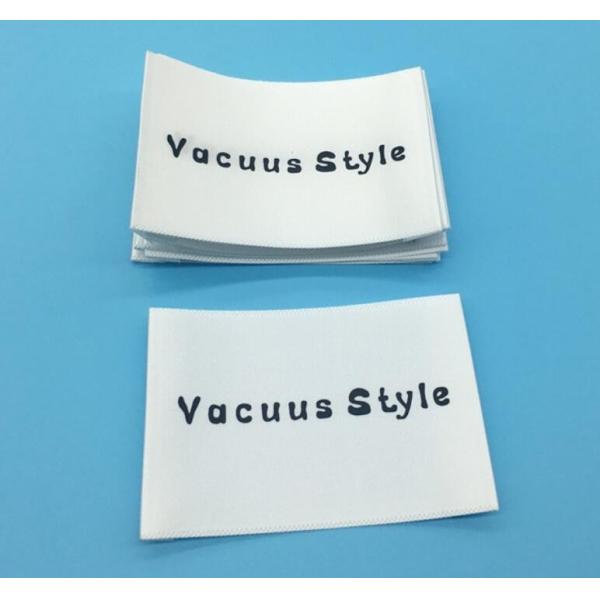 100% Cotton Clothing Custom Printed Clothing Labels Knitted Fabric