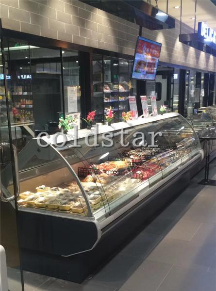 Square Type Deli Display Refrigerator Fresh Meat Fish Chiller
