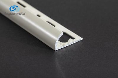 6063 Aluminum Corner Trim Round Shape Powder Coating White For Wall Trimming