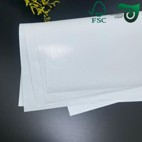 80gm FSC Super Blanc Brillant Miroir Cast Coated Paper Pour les autocollants 20 30 pouces