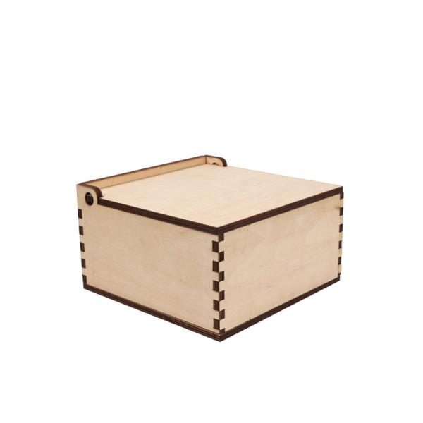 Christmas Craft Wooden Box Laser Cut Wood Plywood Box Baby Gift Box for Storage
