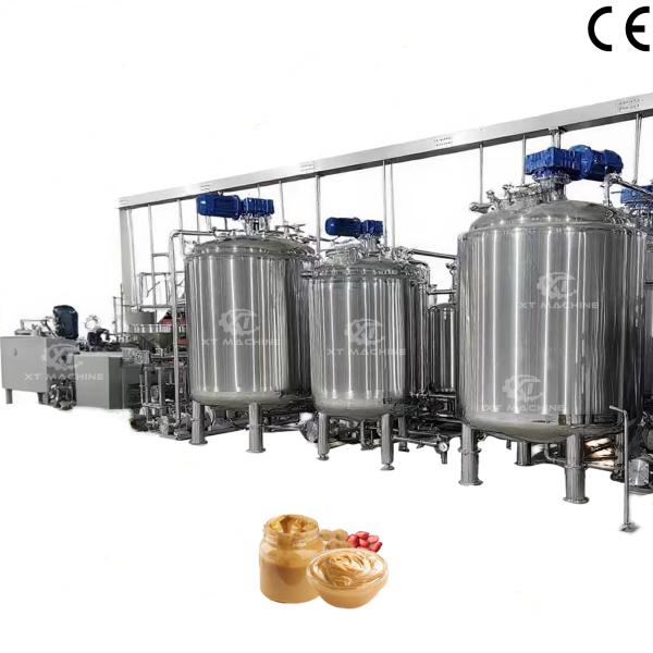 Mixing Function 1000L Volume Sauce Peanut Butter Tahini Blending Tank