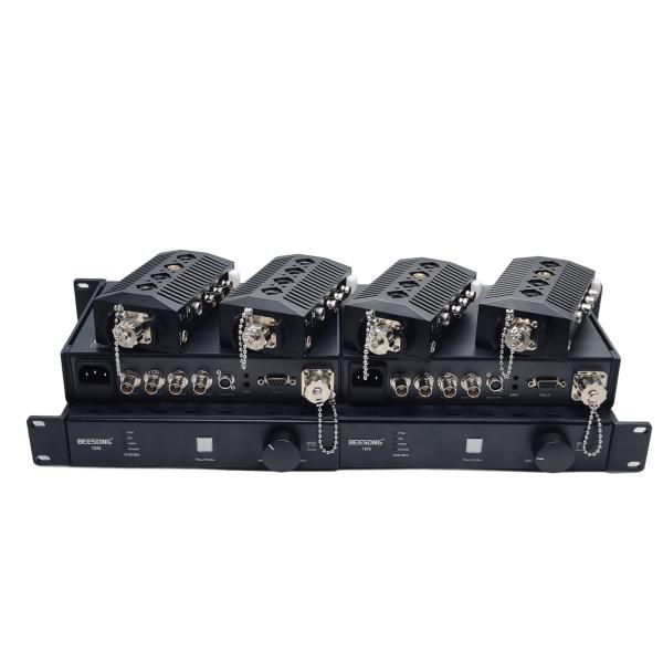 Rack-mount Chassis 4K SDI So-ny Camera Fiber Transmission System, Fibre Camera Adaptor + Fibre Base Station