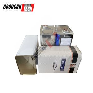 Automotive Oil Small Industrial Paint Tins 4liter With Custom Lid