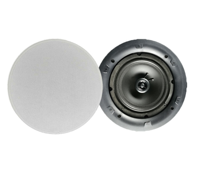 8ohm 5'' Ceiling Mount Speakers 88dB 20W ABS Baffle Flameless Metal Grille