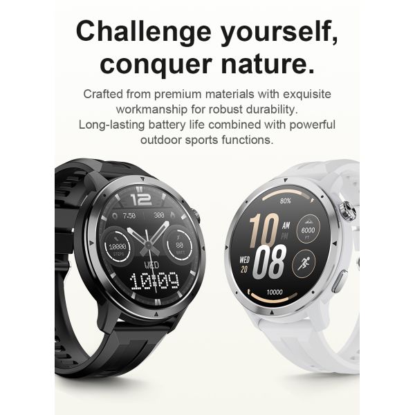 GPS Men Smartwatch Wrist Fitness Clock BT Call 30meters Waterproof Sports Android IOS