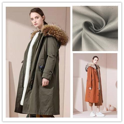 Good Stability 100 Polyester Fabric 5/1 Twill Sunshine Resistant With Memory Effect