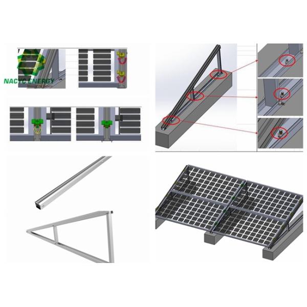 Universal Tripod Flat Roof Solar Mounting System Simple Innovative Design