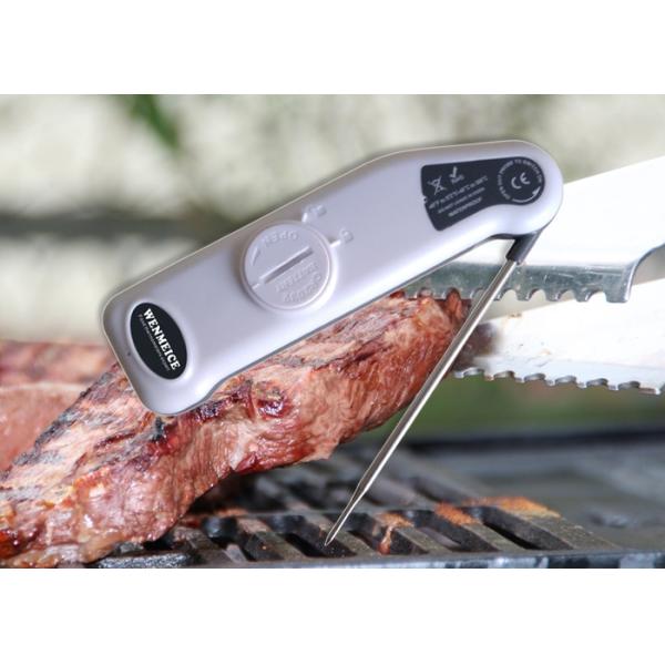 Foldable 1.8mm Fine Tip Probe Digital BBQ Thermometer IP68 Cooking Thermometer