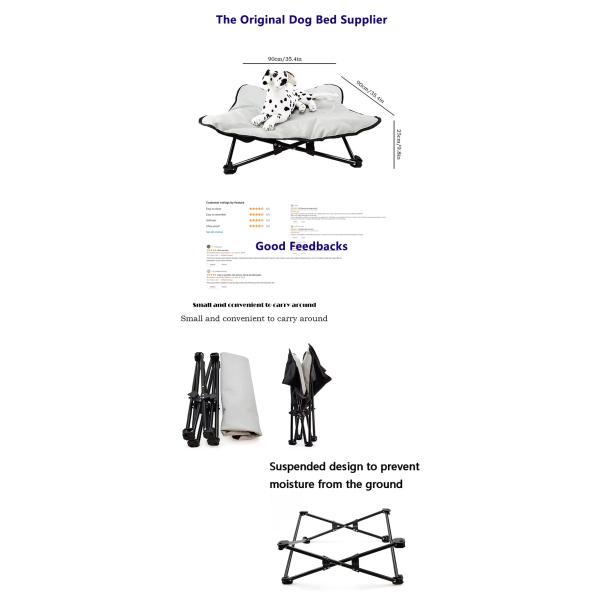 Camas Hamaca Oxford para Perros Impermeables Elevadas para Exterior Ecológicas