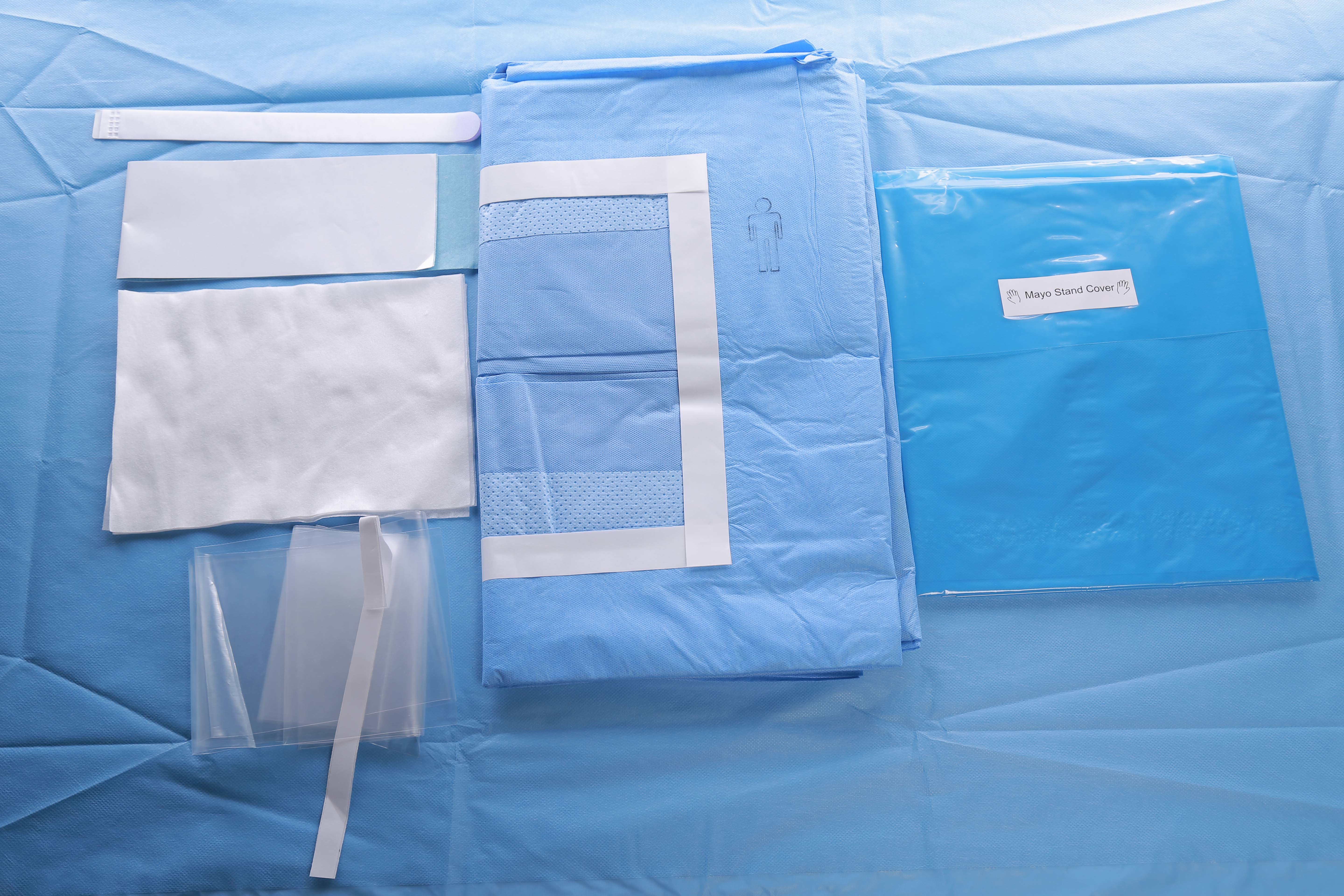 Стерильный хирургический Laparotomy задрапировать слипчивую лапароскопию для того чтобы задрапировать