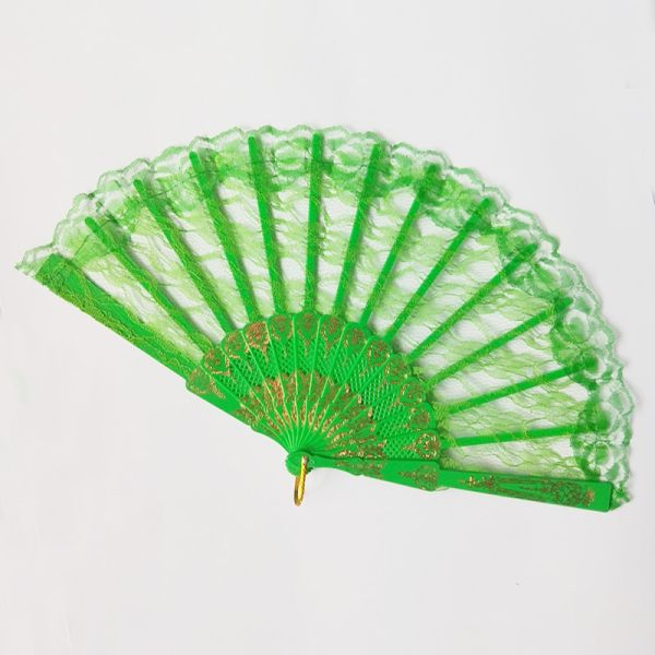 [I AM YOUR FANS] Hot Selling Lace Wedding Hand Fans Folding Fan Plastic Hand Fan