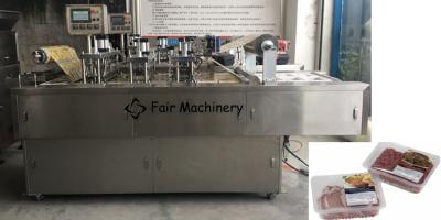 Máquina da selagem da caixa do alimento 1800BPH, máquinas do aferidor do nitrogênio do vácuo do PLC VAC60