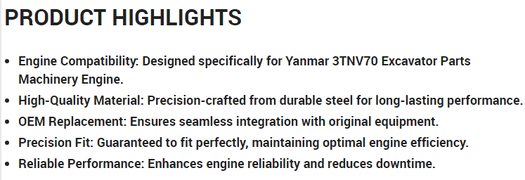 119515-22080 129515-22080 11951522080 12951522080 Piston for Yanmar 3TNV70 Excavator Parts Machinery Engine Parts