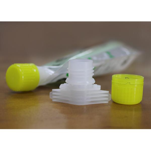 Convenient Rotation Plastic Spout Caps , 23mm HDPE Food Grade Baby Food Pouch Cover