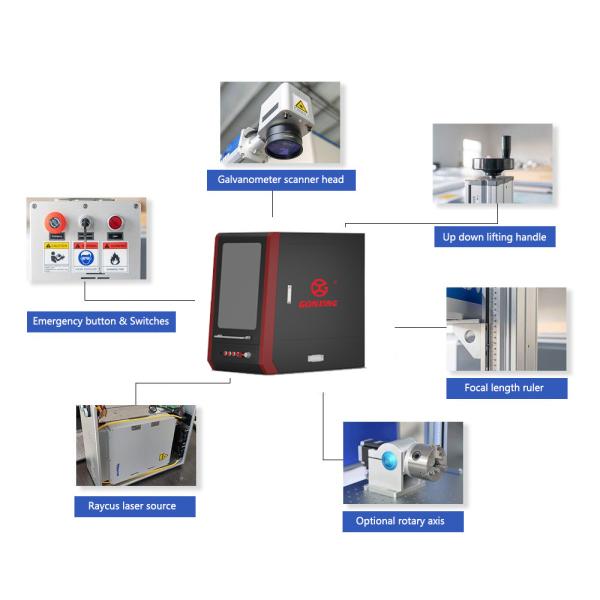Hotels Boost Efficiency with GONXING LASER Sale Metal Large Engraving Fiber Laser Marking Machine Marking Area 175*175mm