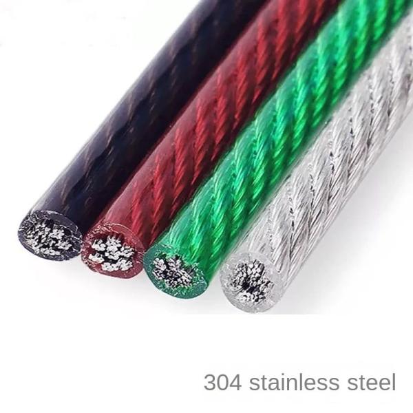 Cable en acier à remorquer en PVC 6 mm