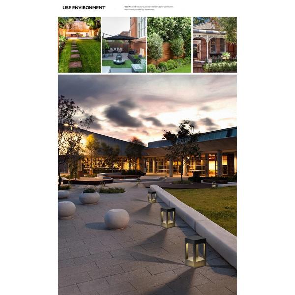 Трава квадратной формы на открытом воздухе освещает 600мм, света Ип65 лужайки сада виллы ландшафта