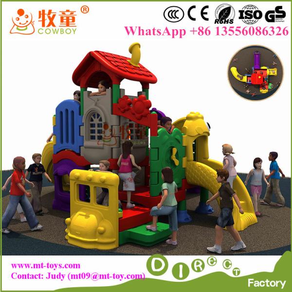 LLDPE plastic and Galvanized Steel Mini Outdoor Kids Playground Toys for Nursery