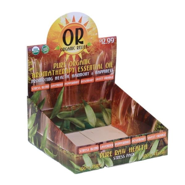 Matte UV 157g Cardboard Presentation Box Packaging For Christmas PDQ Display