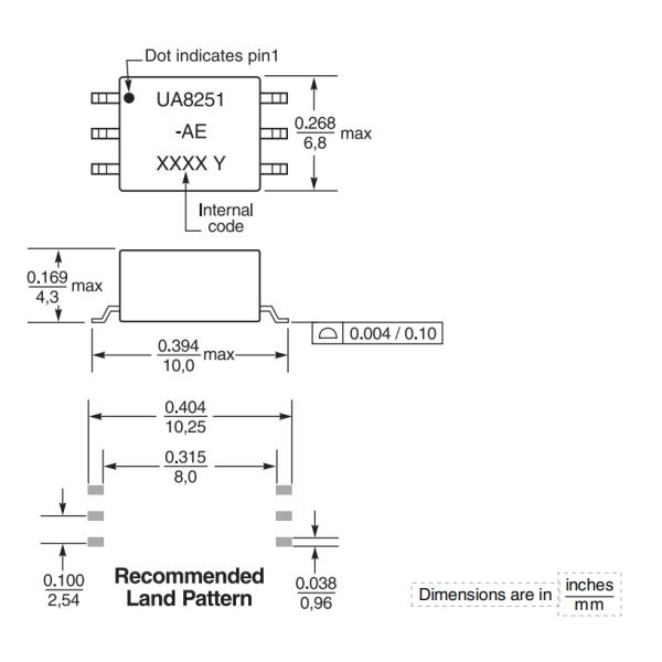 SMD Push Pull трансформаторы Ethernet магнитные трансформаторы UA8255-AED
