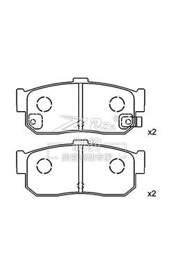 2.5 Pound Bmw Brake Pad Set / Bmw Front Brake Pad Set Wear Sensor Included OE Number 34 11 6 761 244
