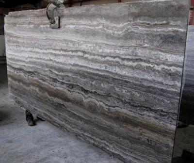 Cheap Silver Grey Travertine Marble Slab Tile