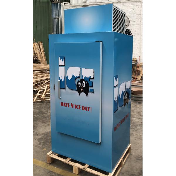 Indoor Commercial Ice Freezer 30 Cu. Ft. Cold Wall Type Ice Storage Bin