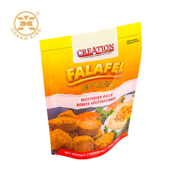 Custom Printed Food Packaging Bag Food Grade Laminated Stand Up Bag For Fried Food