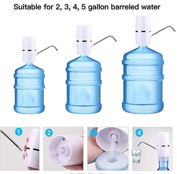 USB Rechargeable Electric Water Dispenser Pump With ABS Food Grade Material