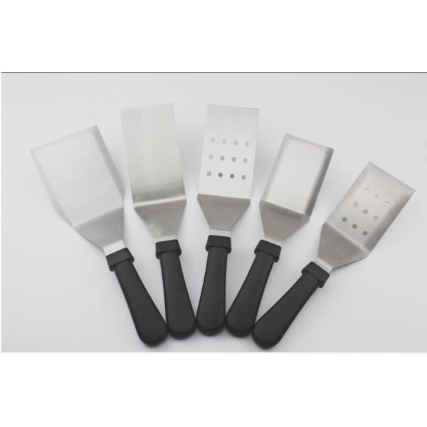 Food turner with PP handle Black color for kitchen untensils