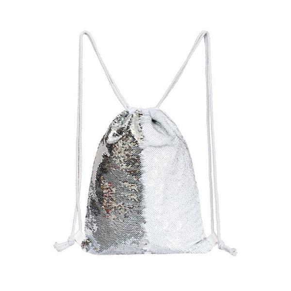Sublimation Printing Mermaid Sequin Reversible Backpack Sublimation Drawstring Bags Blanks