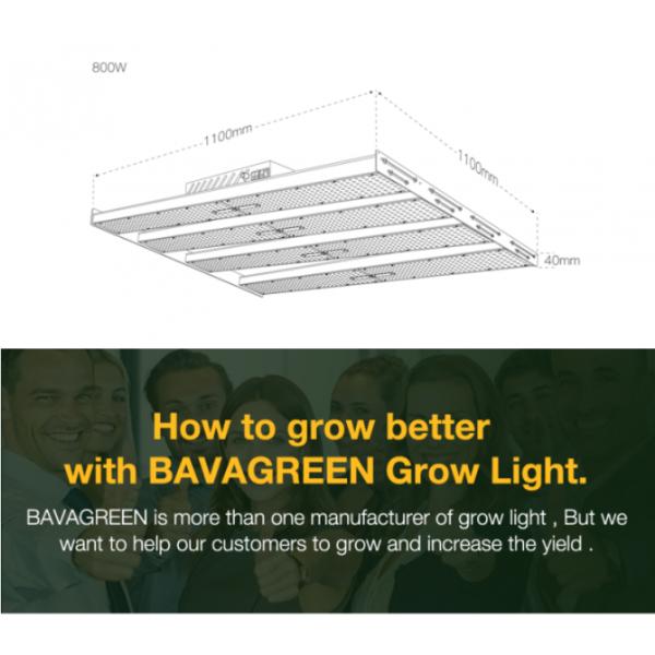 660nm 730nm UV 800W 2080umol/s LM301H LED Grow Light 5×5 Tent Indoor
