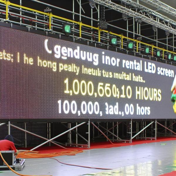 Long Lifespan 100000 Hours Indoor Rental Led Screen with CE ROHS FCC Certificate
