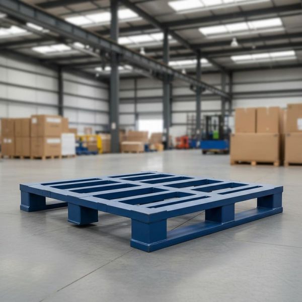 Powder Coating Steel Shipping Pallet Custom Size Robust Steel Shipping Pallet Perfect for Logistics and Freight Transport